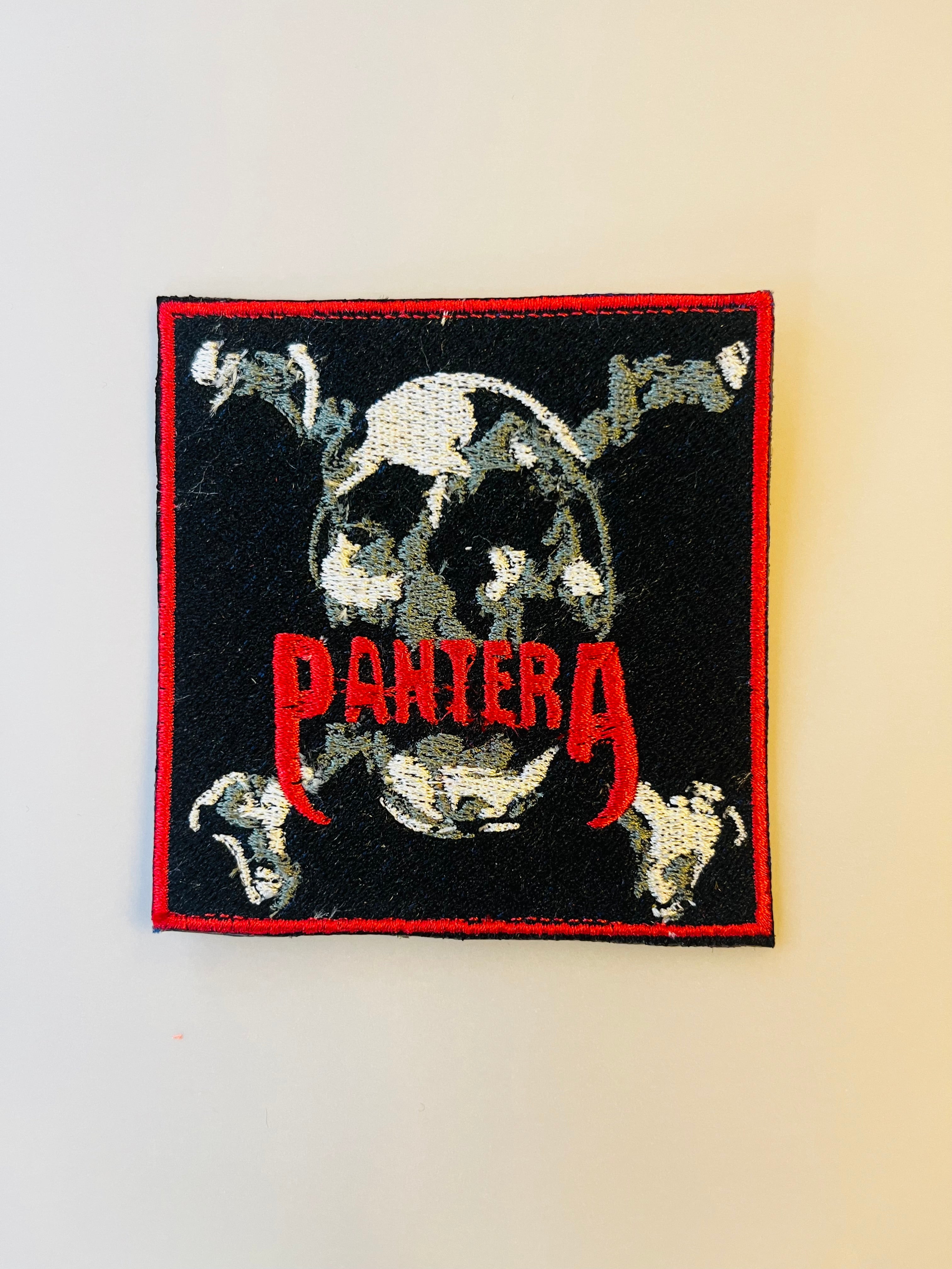 Pantera iron-on embroidered patch battle jacket