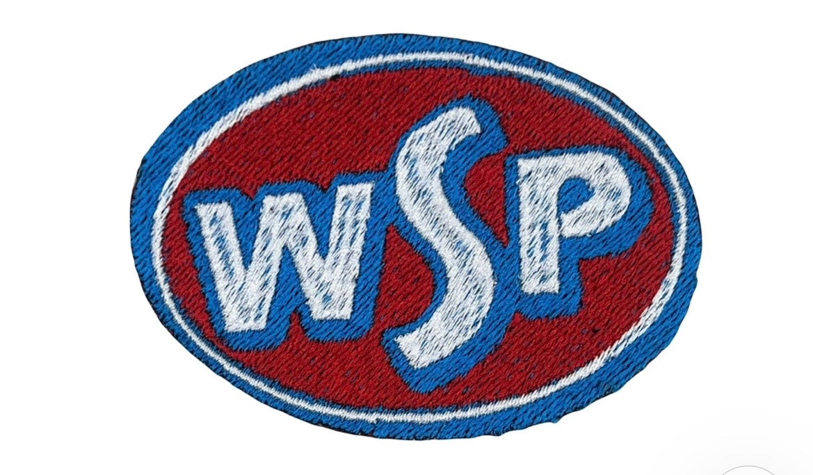 Widespread iron-on panic embroidered patch