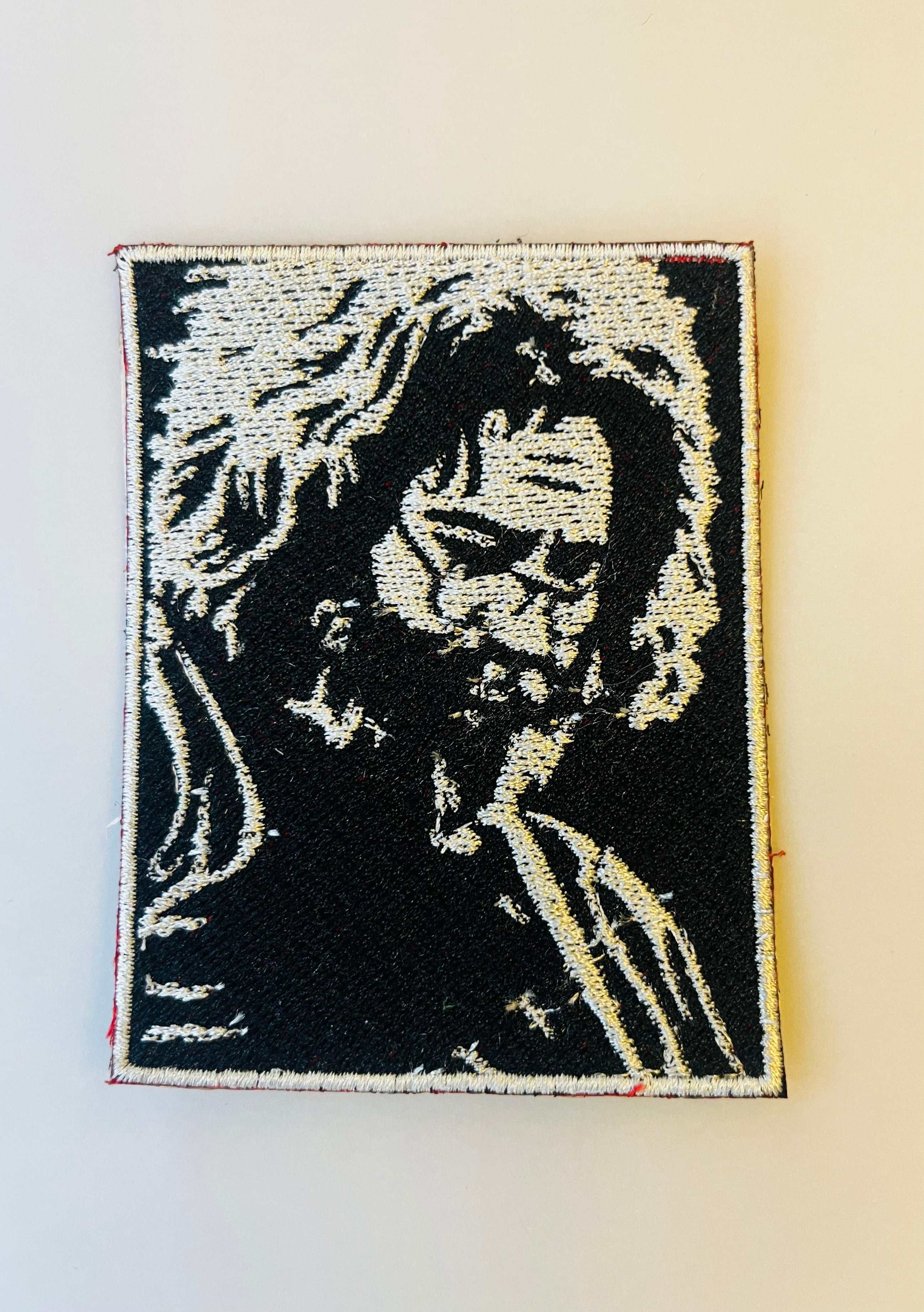 Jerry iron-on embroidered patch grateful