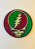 Stealie grateful iron-on embroidered patch dead tour